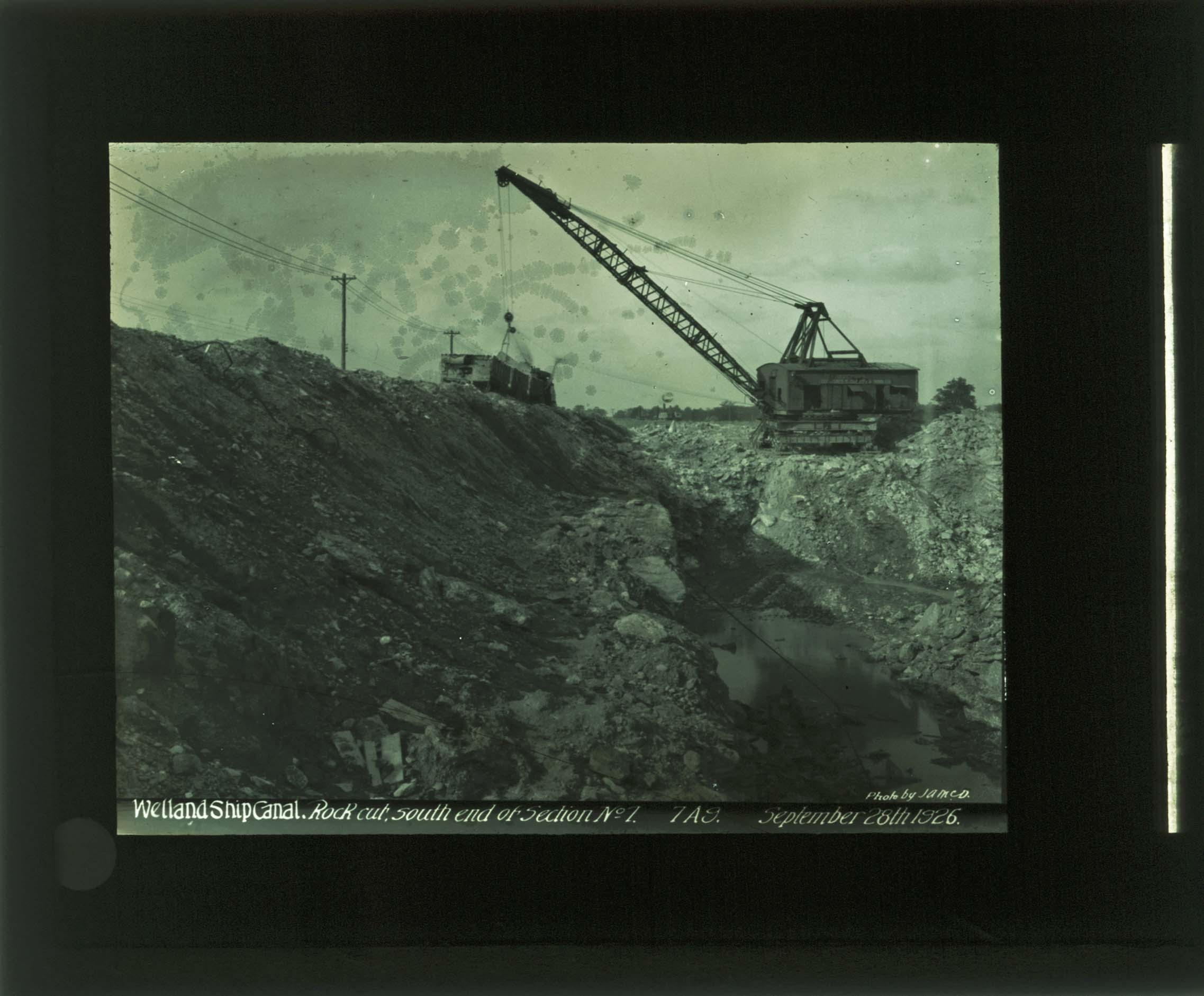 Rock cut south end of section no. 1