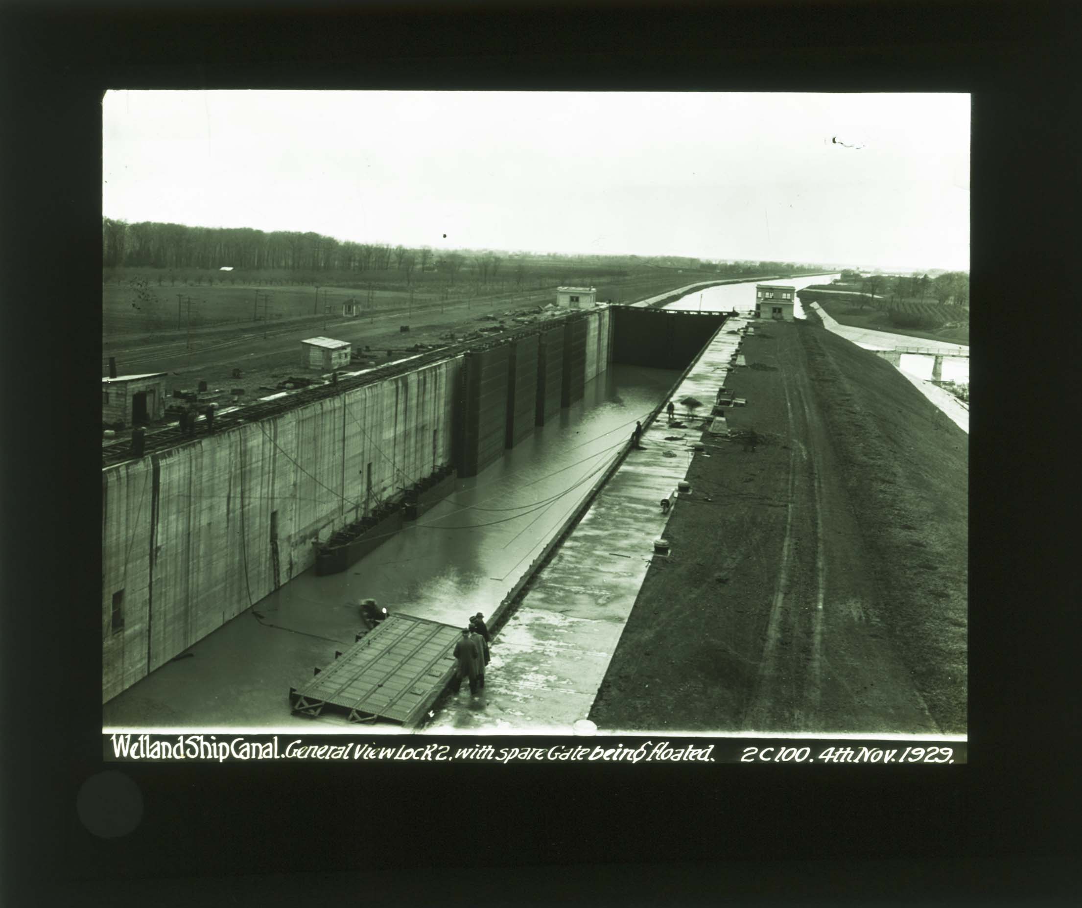 Lock no.2 with spare gate being floated