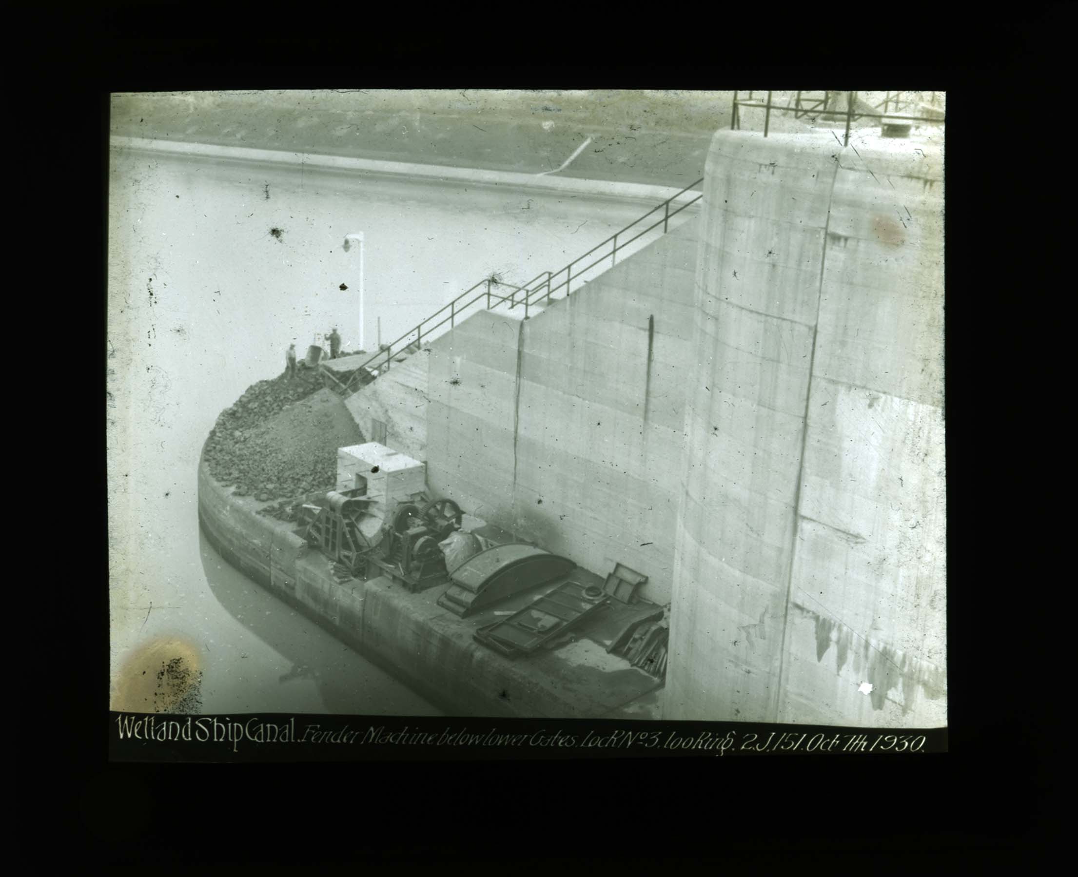 Fender machine below lower gates Lock no.3