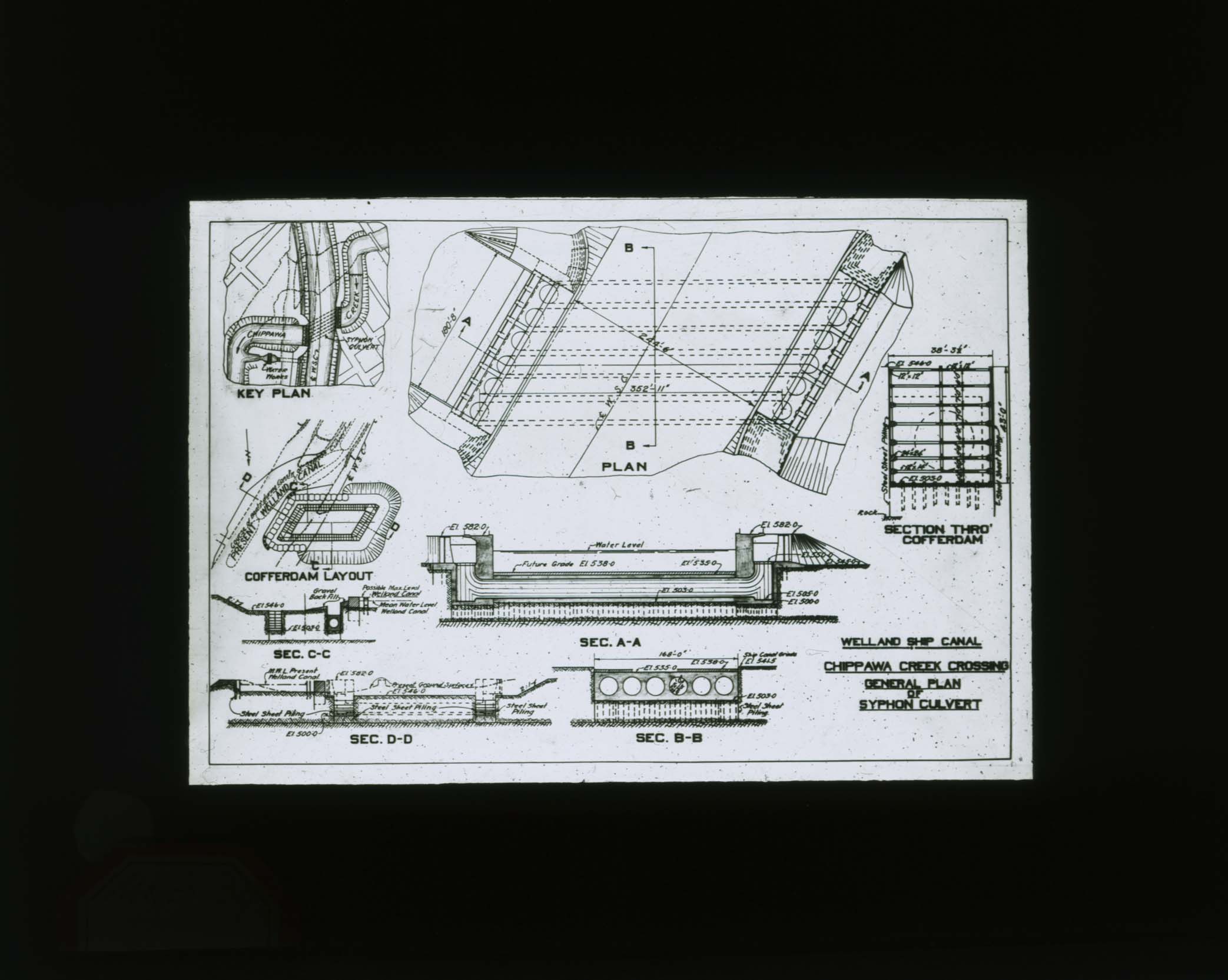 General plan of syphon culvert Chippawa Creek crossing