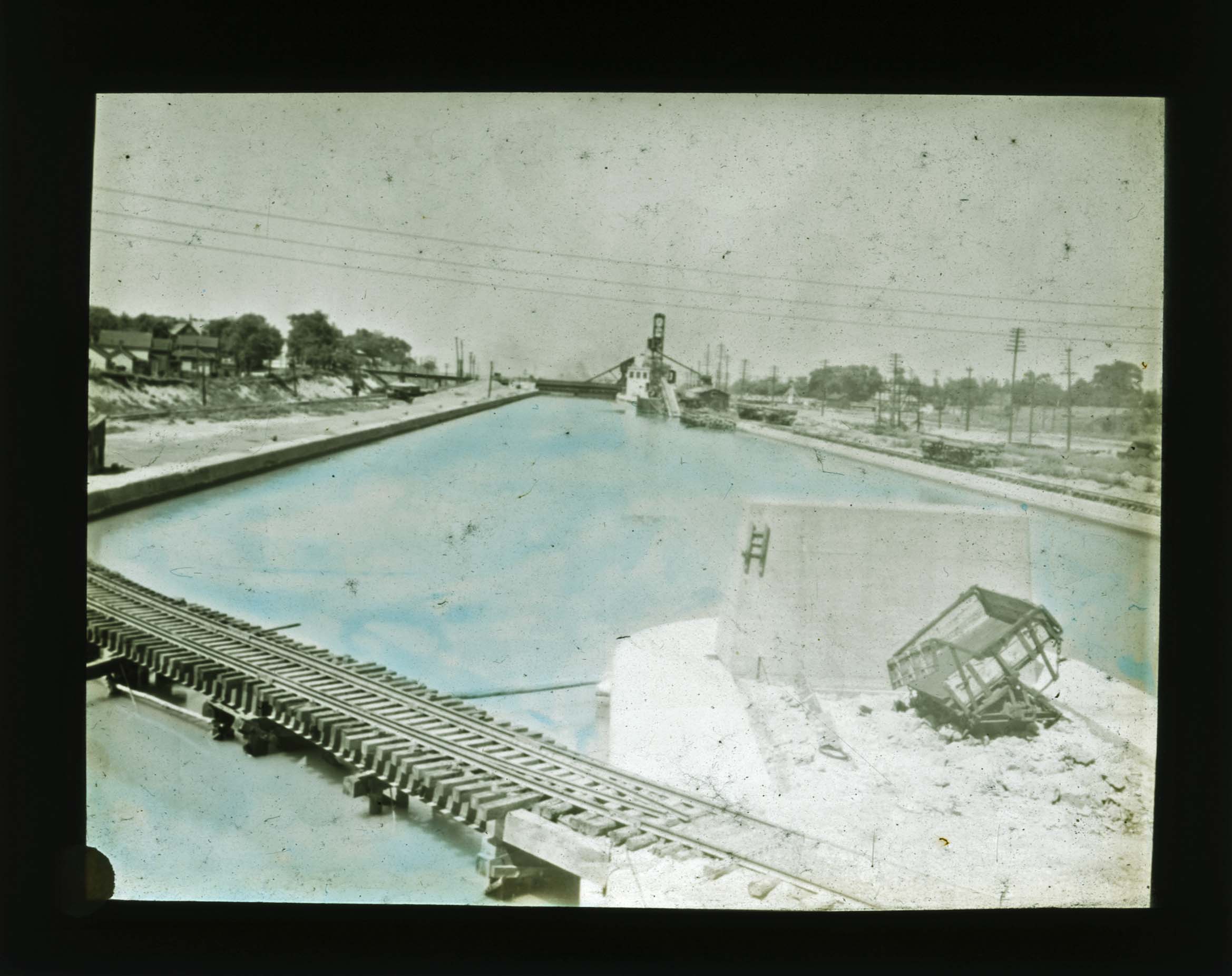 View of Lock No. 7 looking north