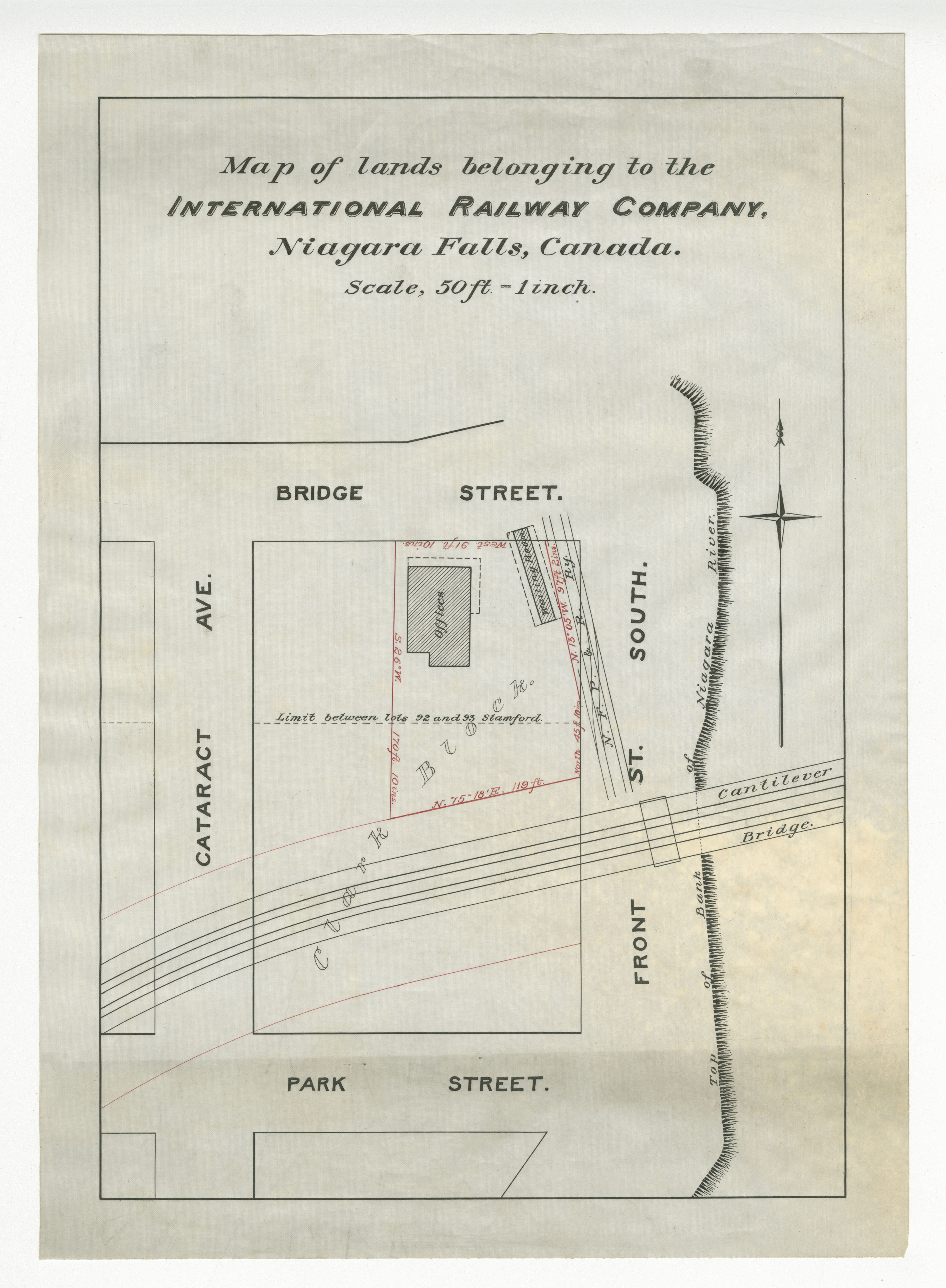 click to see item Lands belonging to the International Railway Company