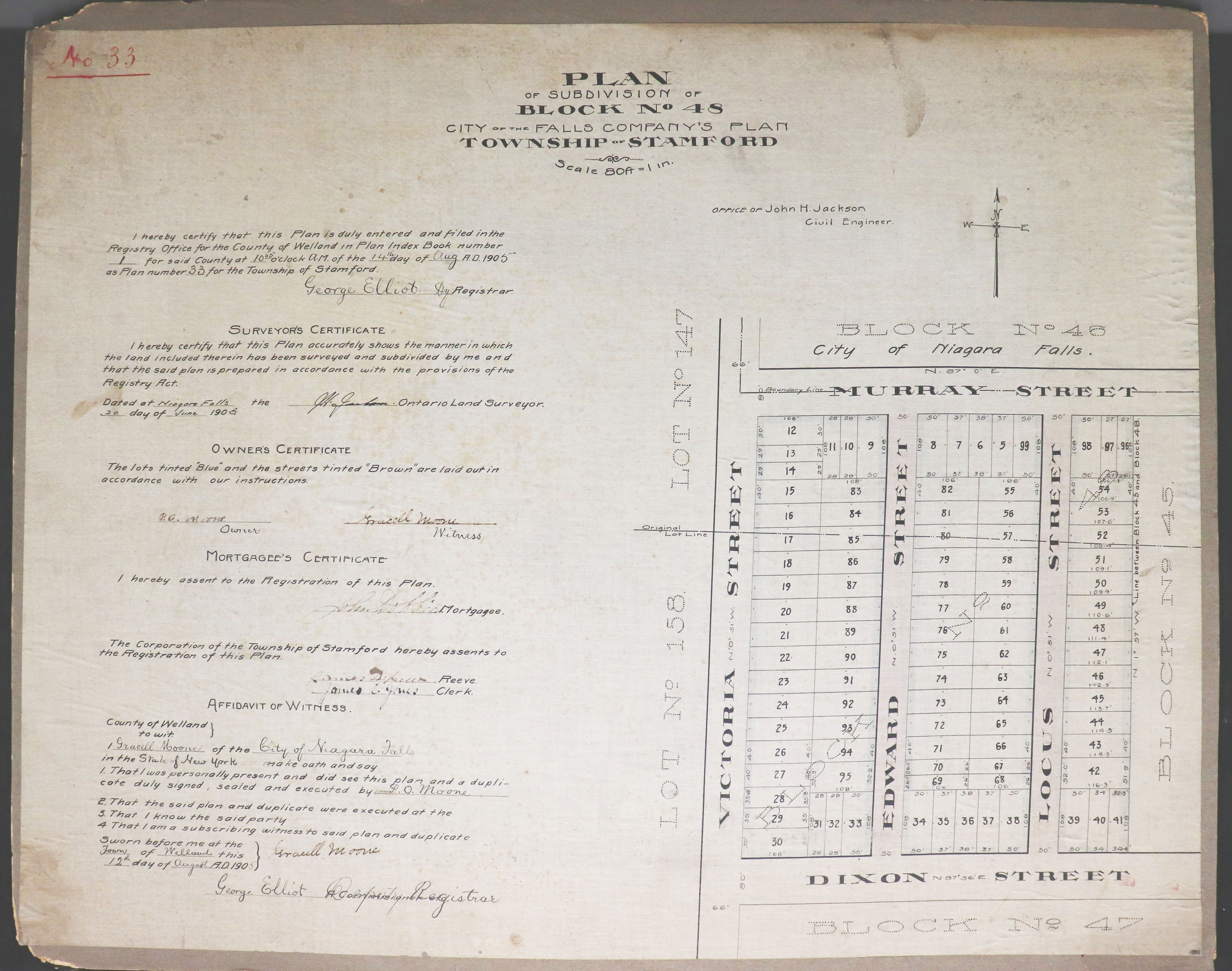 Plan of Subdivision of Block No 48