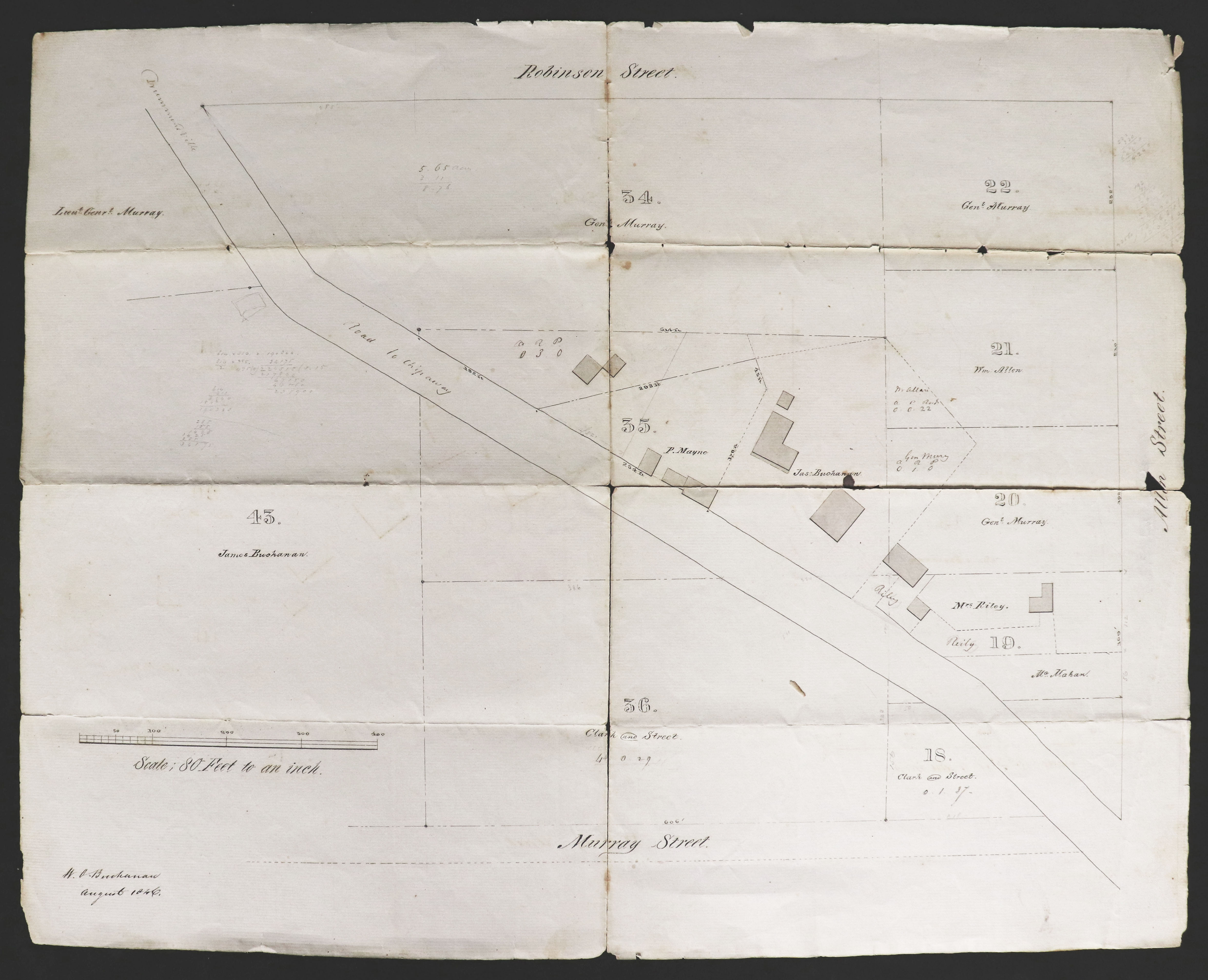 Sketch of part of Falls property