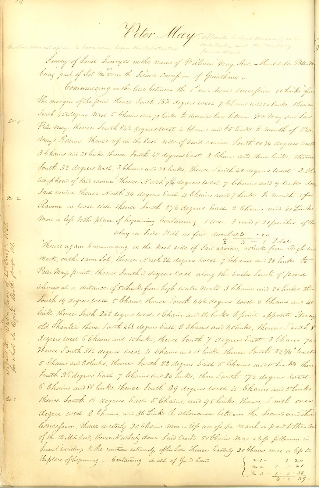 Welland Canal Survey of Lands Peter May