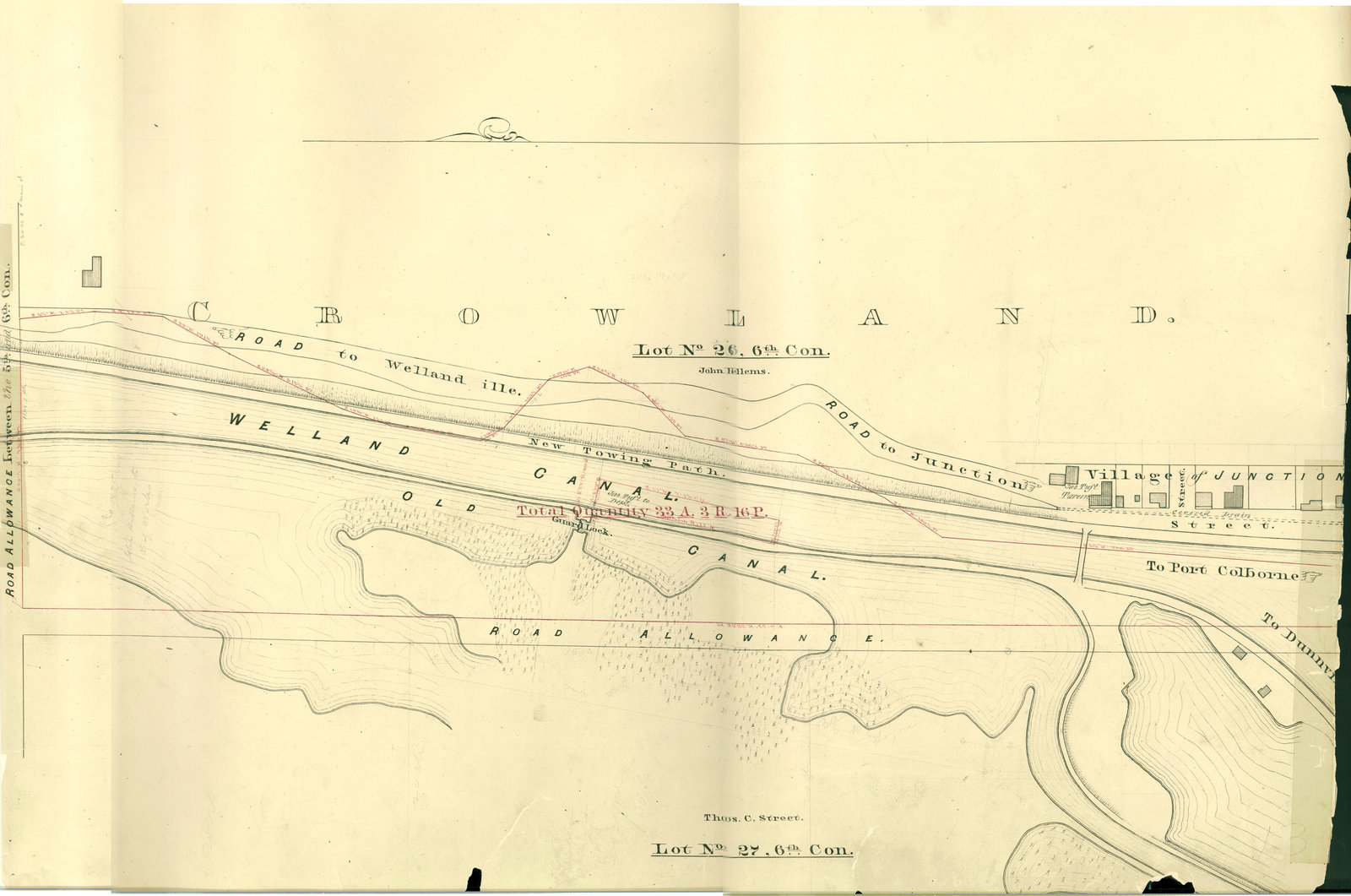 Village of Junction and Crowland Map 14